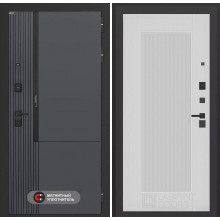 Входная дверь Лаб 2 Про 30 - Белый рельеф софт
