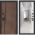 Входная дверь KARMINA с зеркалом Панорама - Белый софт