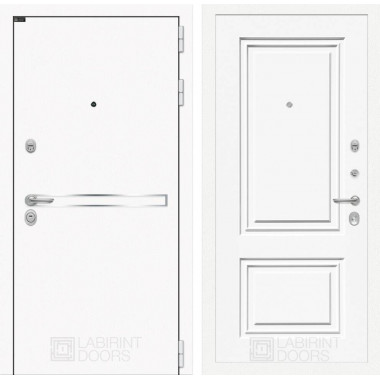 Входная дверь Лайн WHITE 26 - Эмаль RAL 9003